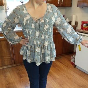 EUC American Eagle sheer top